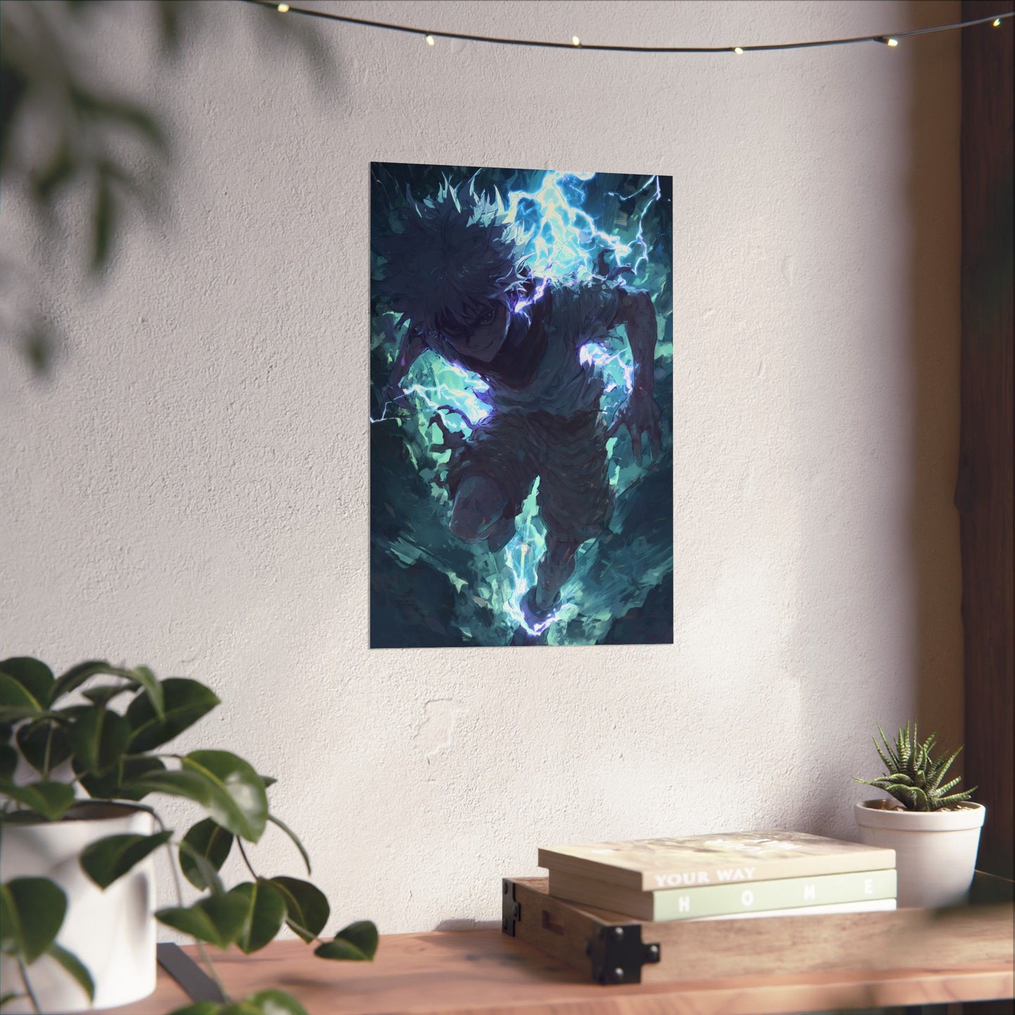 Killua Zoldyck, Hunter X Hunter Anime Matte Vertical Poster Wall Art