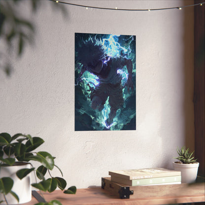 Killua Zoldyck, Hunter X Hunter Anime Matte Vertical Poster Wall Art