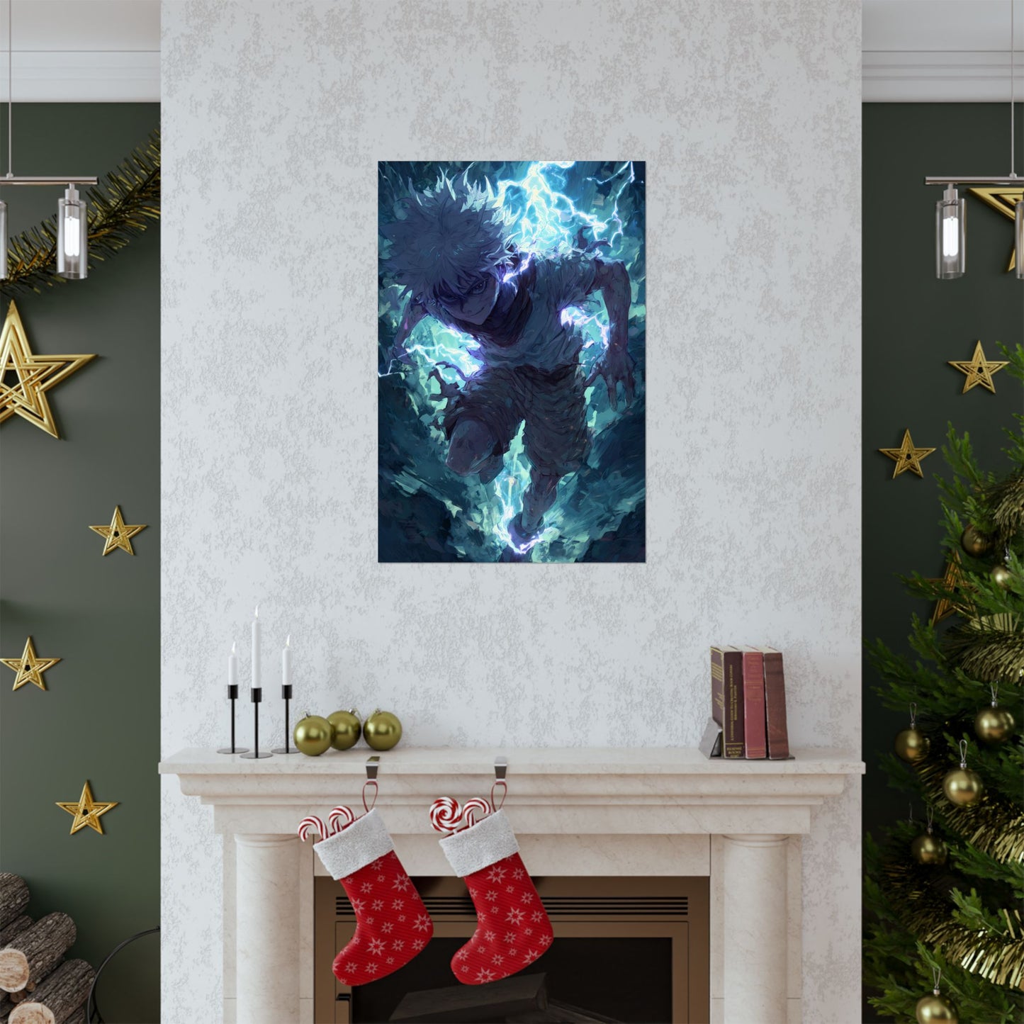 Killua Zoldyck, Hunter X Hunter Anime Matte Vertical Poster Wall Art