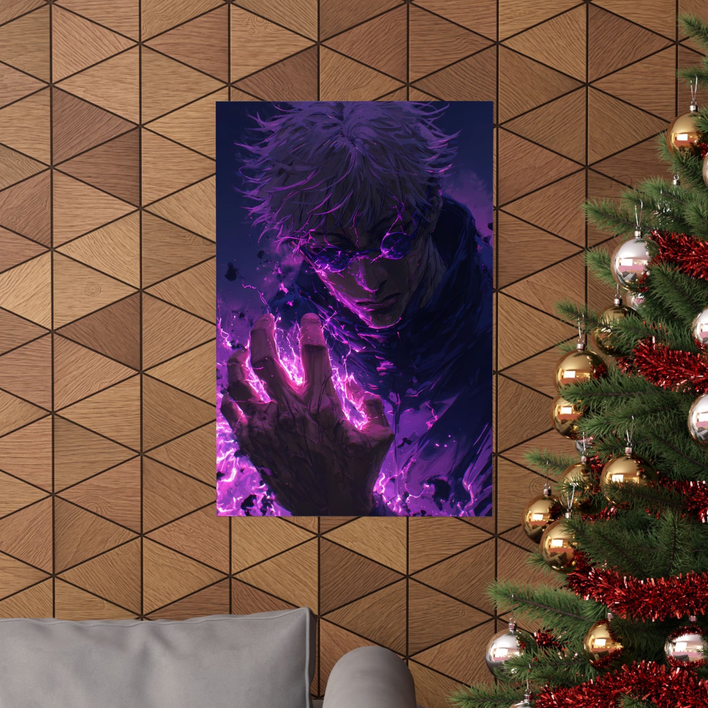 Gojo Satoru, Limitless Power Jujutsu Kaisen Anime Matte Vertical Poster Wall Art