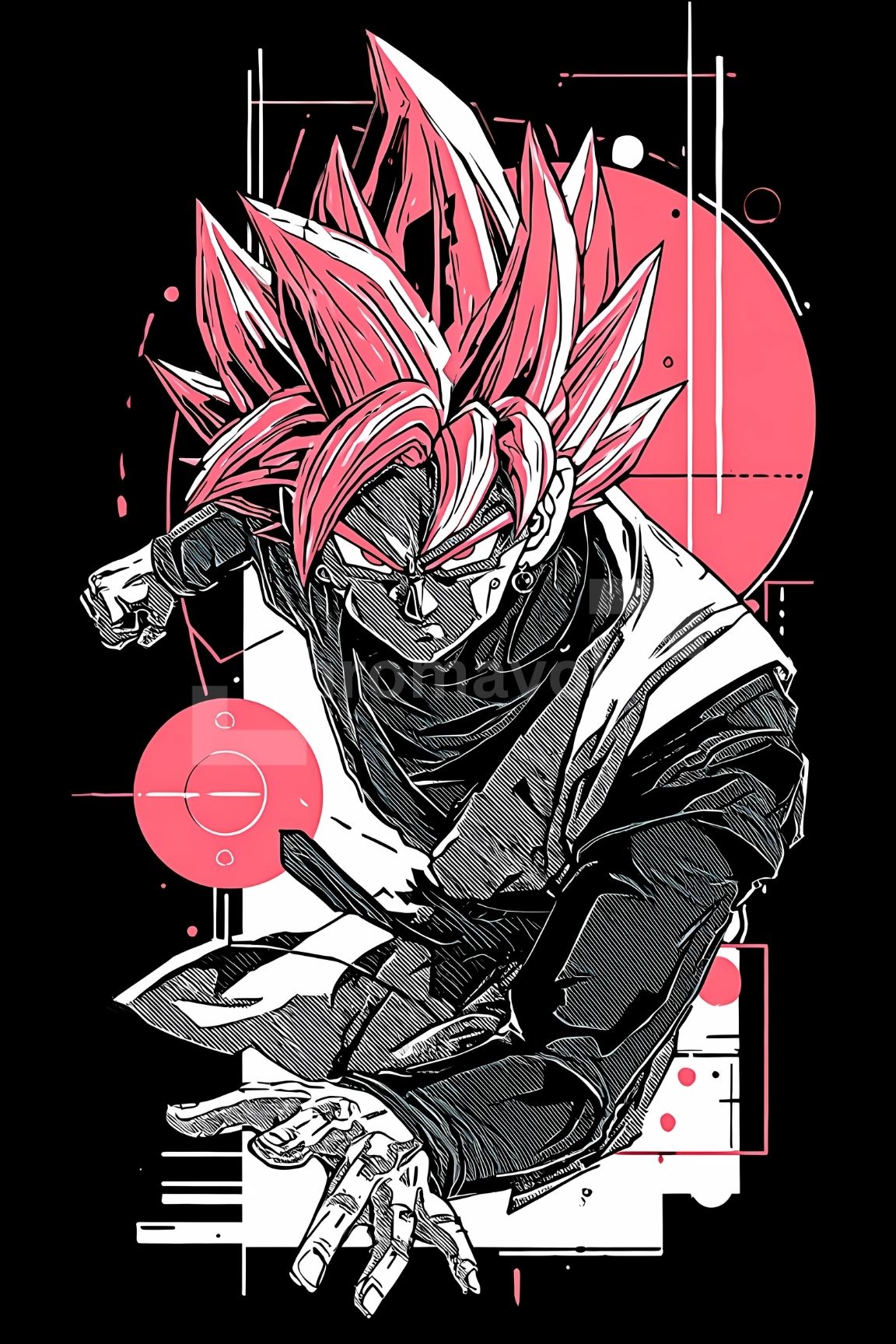 Dragon Ball Anime Posters, Matte Vertical Poster Wall Art 24 in x 36 in