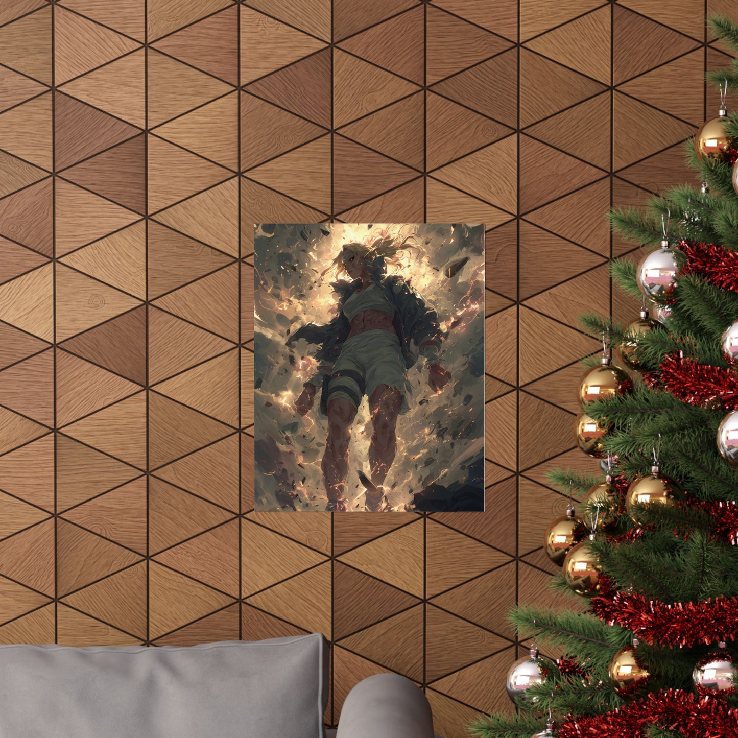 Tsunade Senju, Naruto Shippuden Anime Fan Art Matte Vertical Poster Wall Art