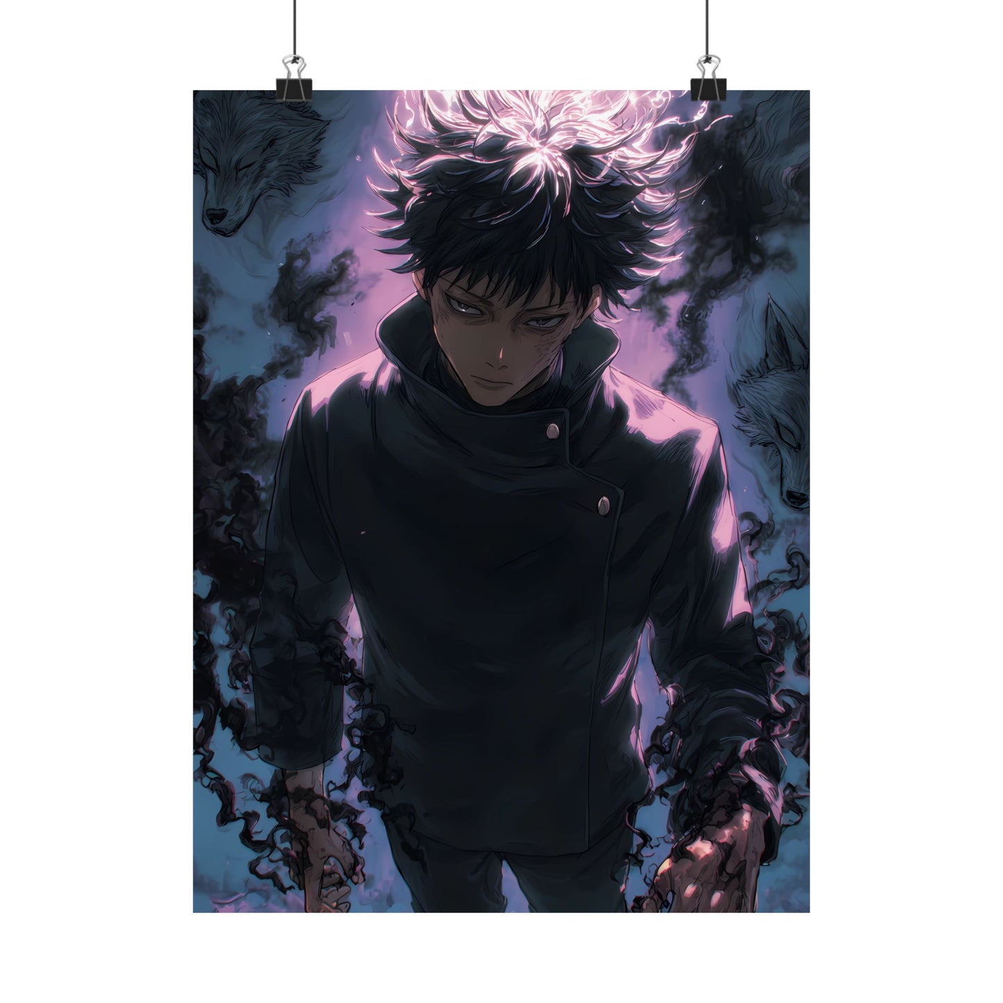 Megumi Fushiguro, Jujutsu Kaisen Anime Matte Vertical Poster Wall Art