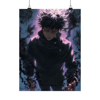 Megumi Fushiguro, Jujutsu Kaisen Anime Matte Vertical Poster Wall Art