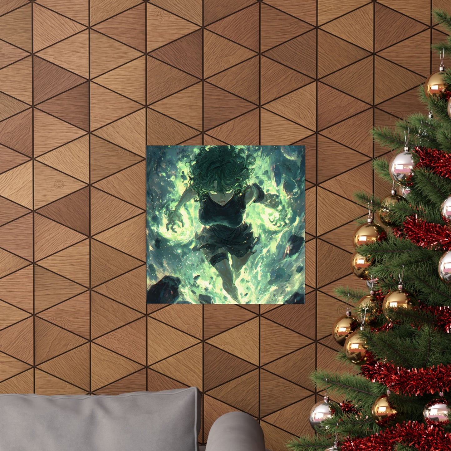 Tornado Of Terror Tatsumaki, One Punch Man Anime Matte Vertical Poster Wall Art