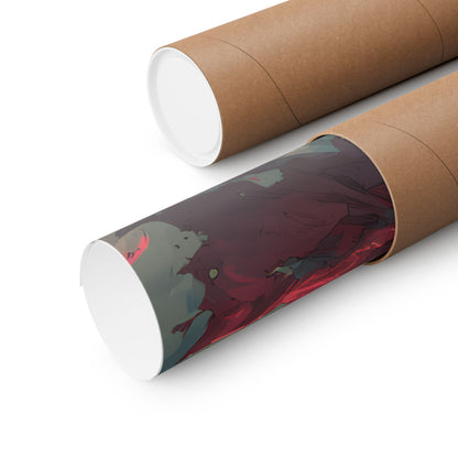 Edward and Alphonse Elric, Fullmetal Alchemist Brotherhood Anime Matte Vertical Poster Wall Art