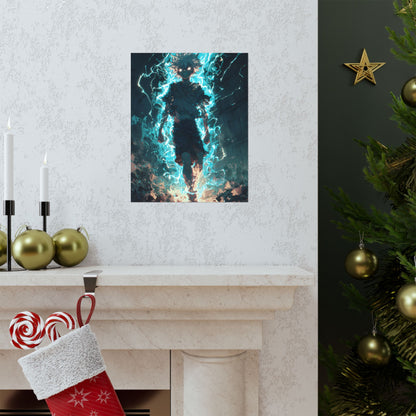 Killua Zoldyck Godspeed, Hunter X Hunter Anime Matte Vertical Poster Wall Art