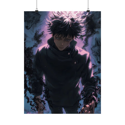 Megumi Fushiguro, Jujutsu Kaisen Anime Matte Vertical Poster Wall Art