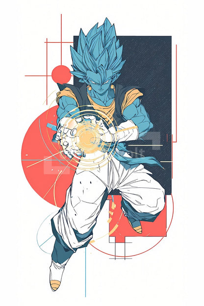 Dragon Ball Anime Posters, Matte Vertical Poster Wall Art 24 in x 36 in
