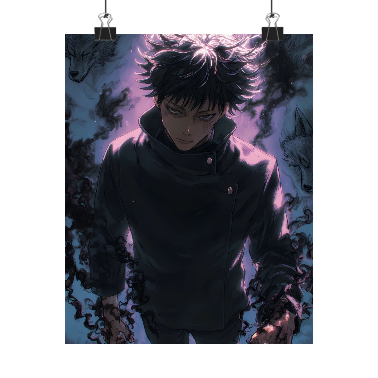 Megumi Fushiguro, Jujutsu Kaisen Anime Matte Vertical Poster Wall Art
