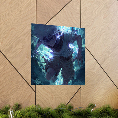 Killua Zoldyck, Hunter X Hunter Anime Matte Vertical Poster Wall Art