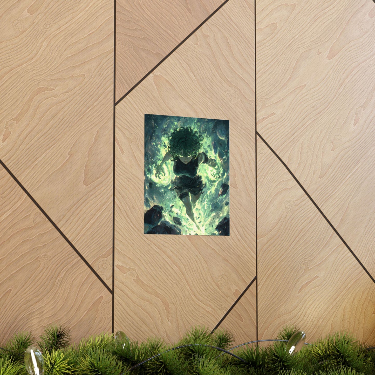 Tornado Of Terror Tatsumaki, One Punch Man Anime Matte Vertical Poster Wall Art
