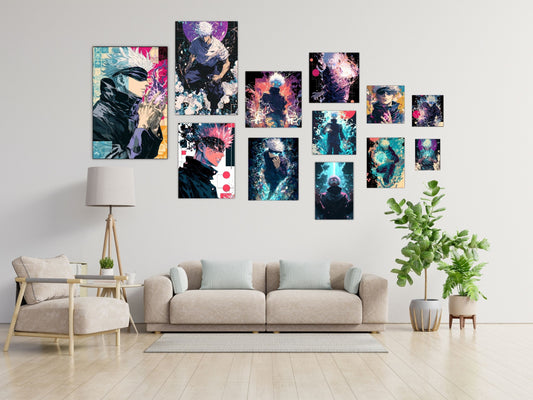 Gojo Satoru Jujutsu Kaisen Anime Posters, Matte Vertical Poster Wall Art