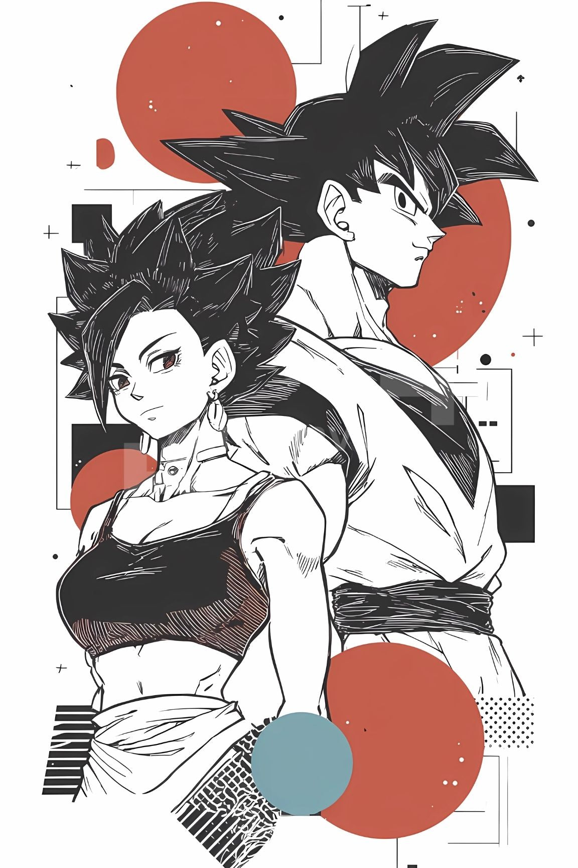 Dragon Ball Anime Posters, Matte Vertical Poster Wall Art 24 in x 36 in