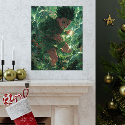 Gon Freecss, Hunter X Hunter Anime Matte Vertical Poster Wall Art