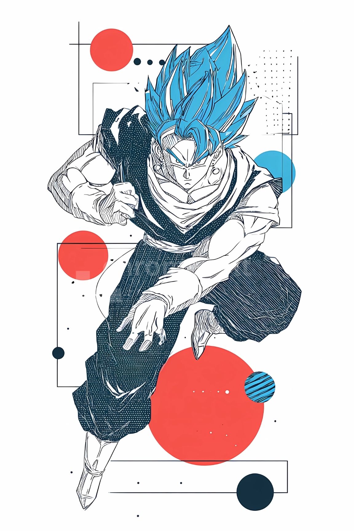 Dragon Ball Anime Posters, Matte Vertical Poster Wall Art 24 in x 36 in