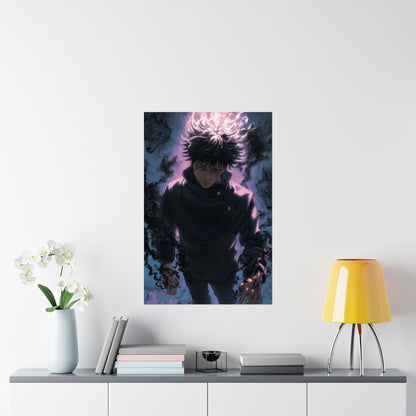 Megumi Fushiguro, Jujutsu Kaisen Anime Matte Vertical Poster Wall Art