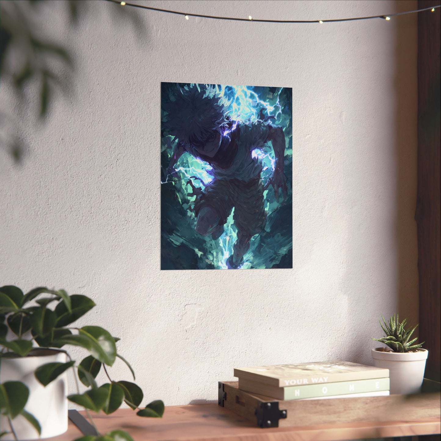 Killua Zoldyck, Hunter X Hunter Anime Matte Vertical Poster Wall Art