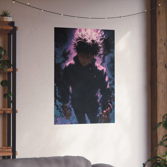 Megumi Fushiguro, Jujutsu Kaisen Anime Matte Vertical Poster Wall Art