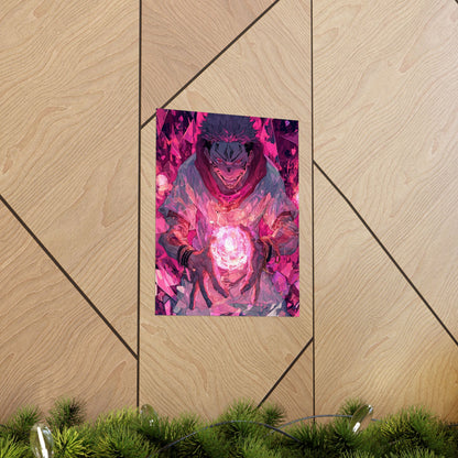 Ryomen Sukuna, Jujutsu Kaisen Anime Matte Vertical Poster Wall Art