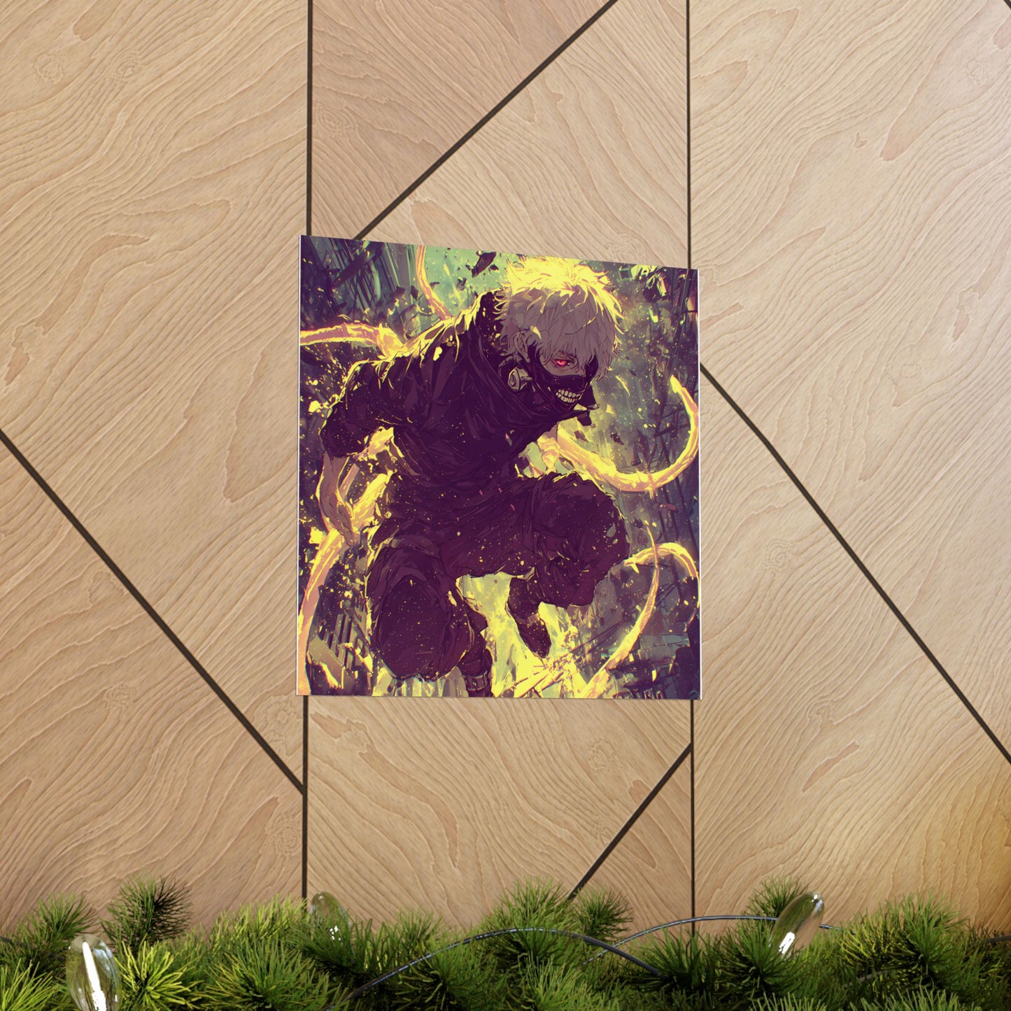 Tokyo Ghoul One Eyed Ghoul Kaneki Ken Anime Fan Art Matte Vertical Poster Wall Art
