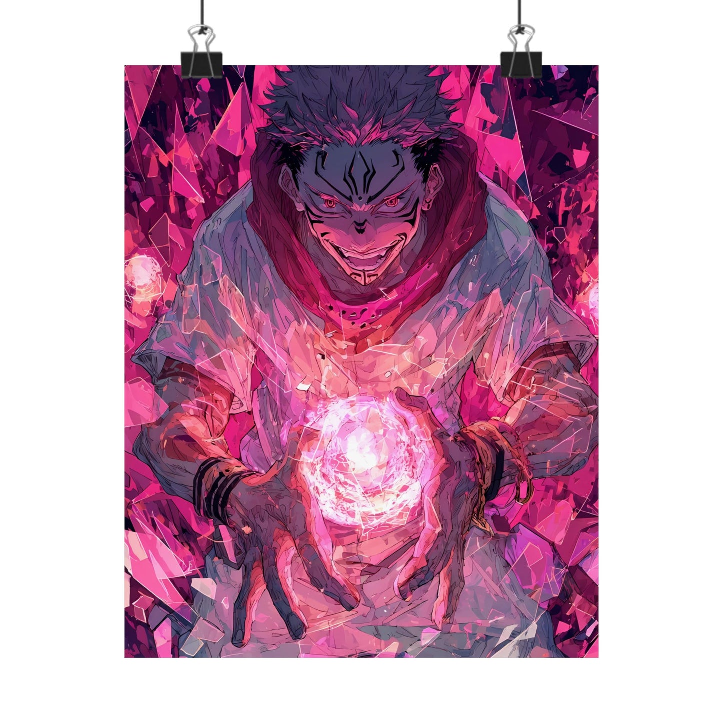 Ryomen Sukuna, Jujutsu Kaisen Anime Matte Vertical Poster Wall Art