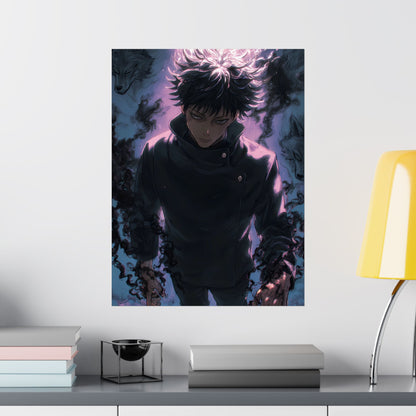Megumi Fushiguro, Jujutsu Kaisen Anime Matte Vertical Poster Wall Art