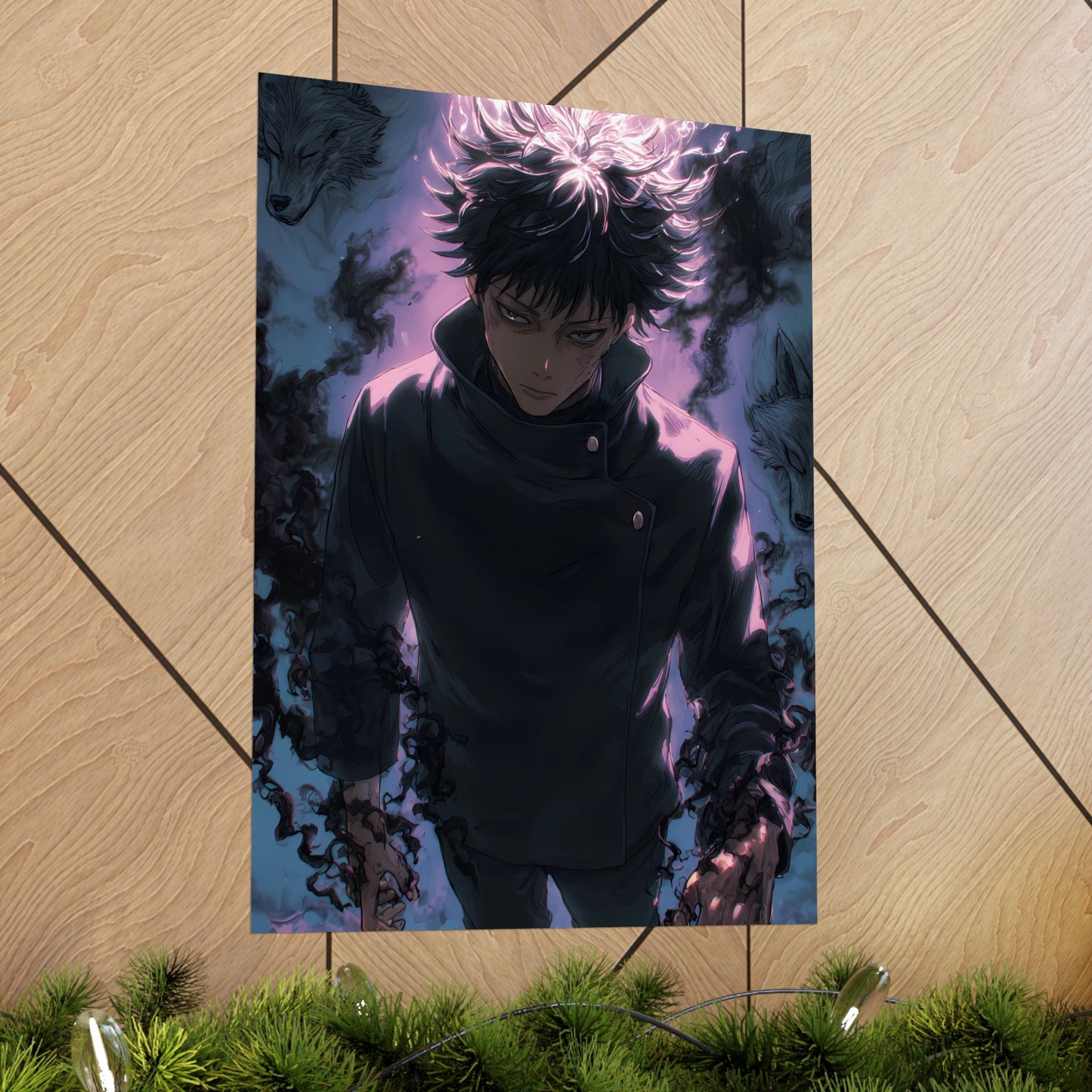 Megumi Fushiguro, Jujutsu Kaisen Anime Matte Vertical Poster Wall Art