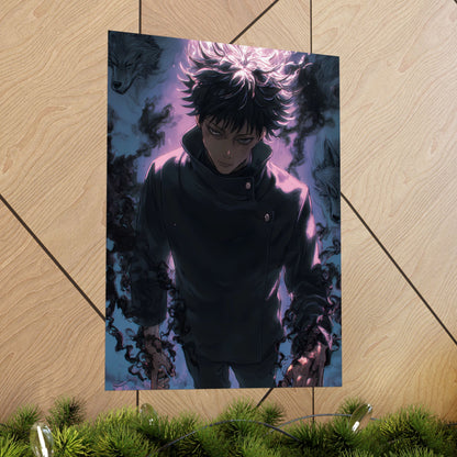 Megumi Fushiguro, Jujutsu Kaisen Anime Matte Vertical Poster Wall Art