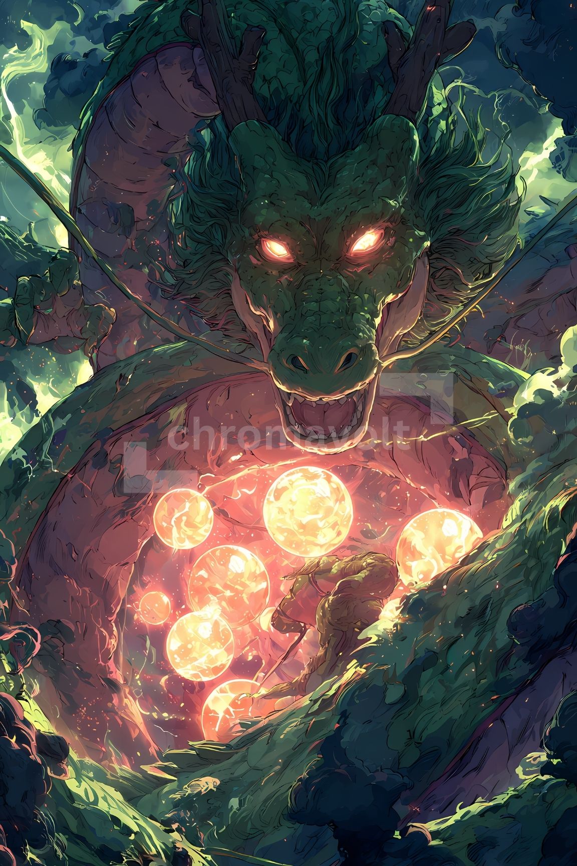 Dragon Ball Anime Posters, Matte Vertical Poster Wall Art 24 in x 36 in