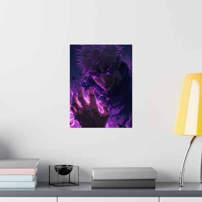 Gojo Satoru, Limitless Power Jujutsu Kaisen Anime Matte Vertical Poster Wall Art
