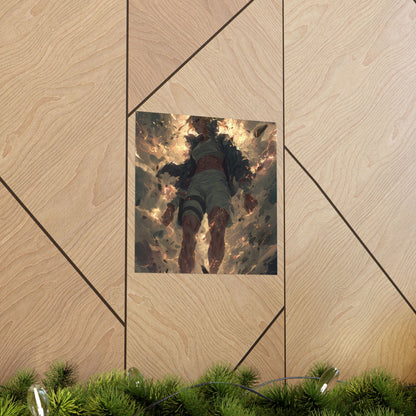 Tsunade Senju, Naruto Shippuden Anime Fan Art Matte Vertical Poster Wall Art