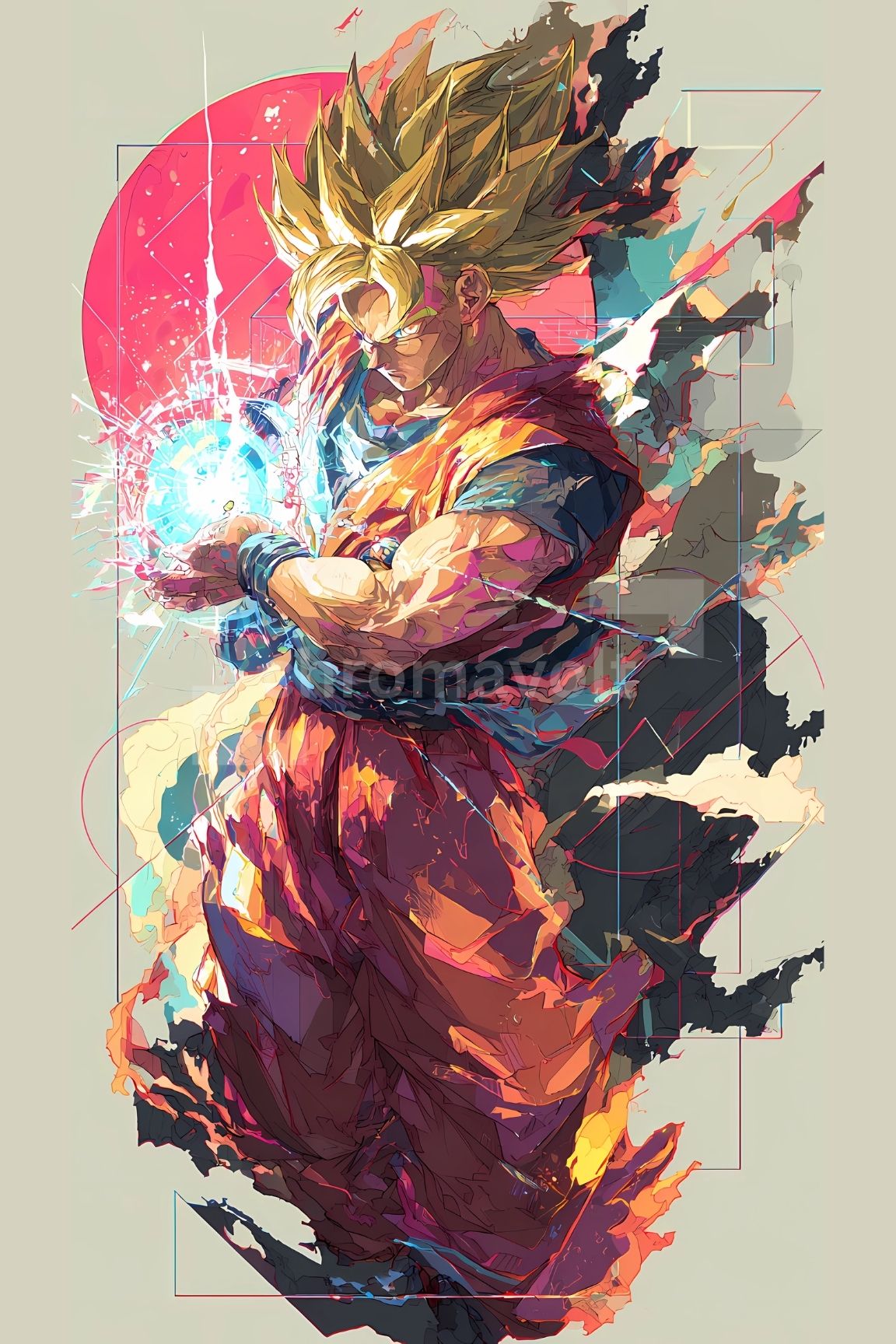 Dragon Ball Anime Posters, Matte Vertical Poster Wall Art 24 in x 36 in