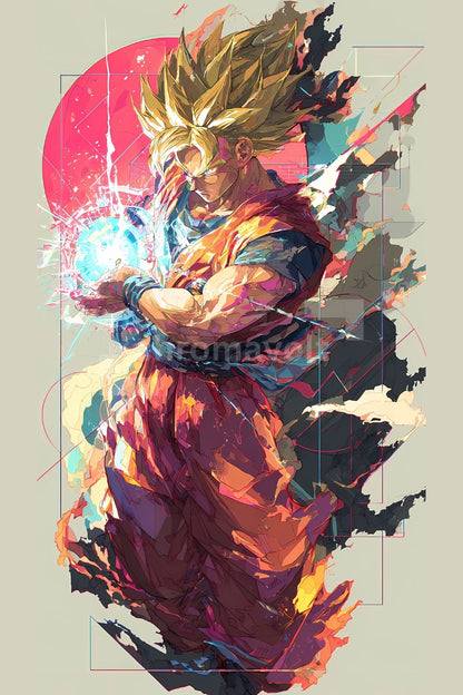 Dragon Ball Anime Posters, Matte Vertical Poster Wall Art 24 in x 36 in