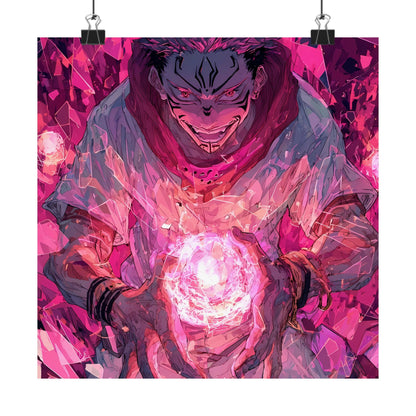 Ryomen Sukuna, Jujutsu Kaisen Anime Matte Vertical Poster Wall Art