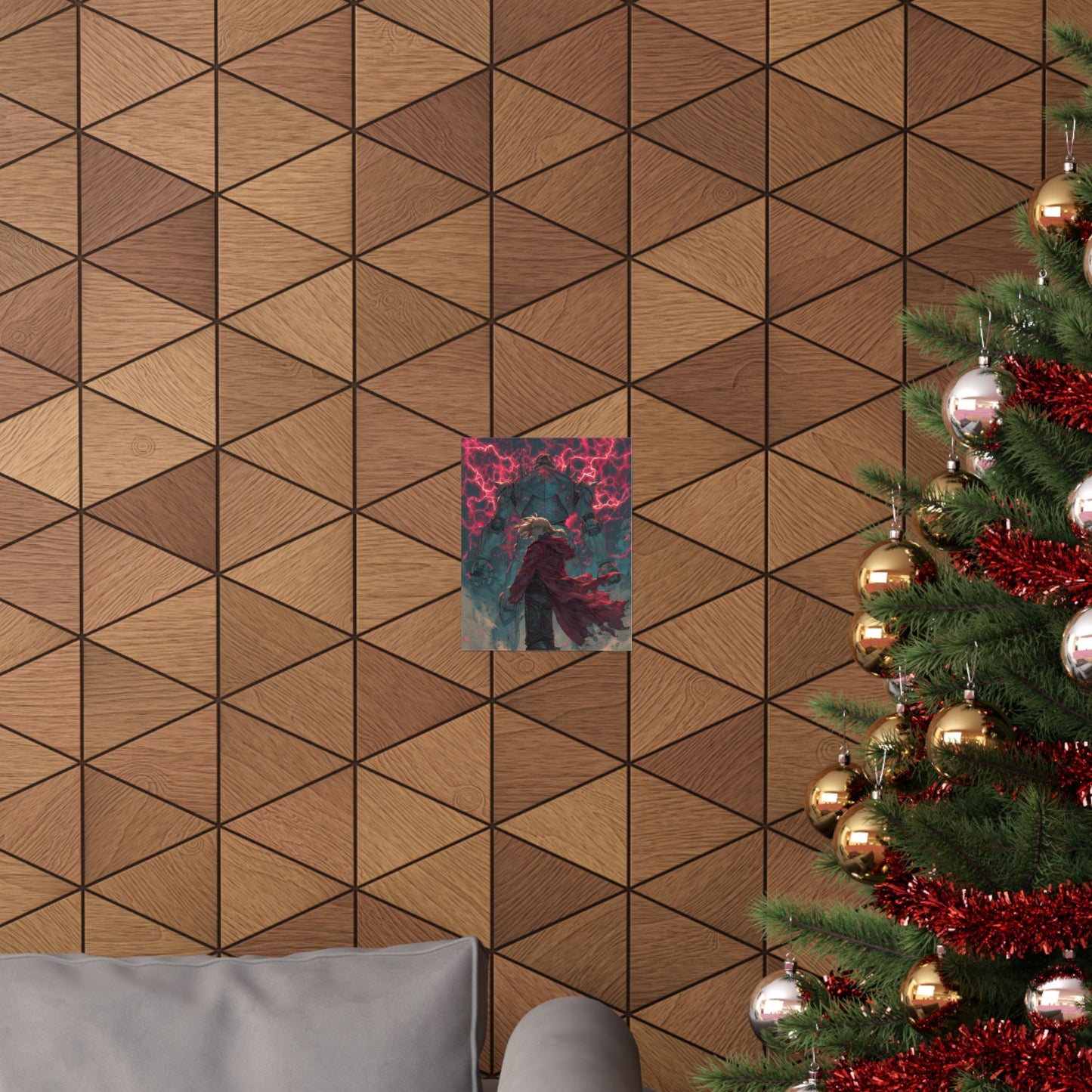 Edward and Alphonse Elric, Fullmetal Alchemist Brotherhood Anime Matte Vertical Poster Wall Art