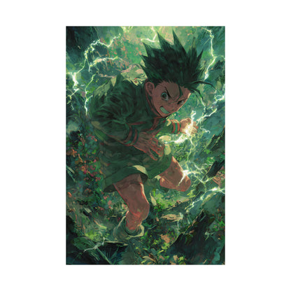 Gon Freecss, Hunter X Hunter Anime Matte Vertical Poster Wall Art