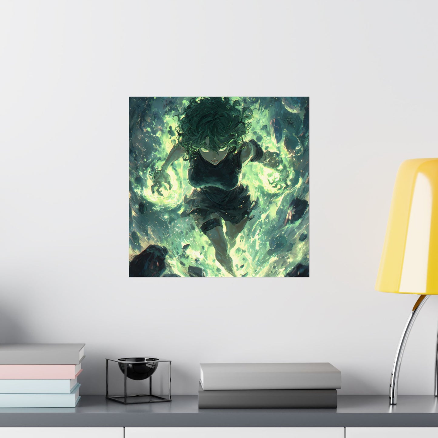 Tornado Of Terror Tatsumaki, One Punch Man Anime Matte Vertical Poster Wall Art