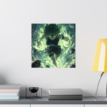 Tornado Of Terror Tatsumaki, One Punch Man Anime Matte Vertical Poster Wall Art