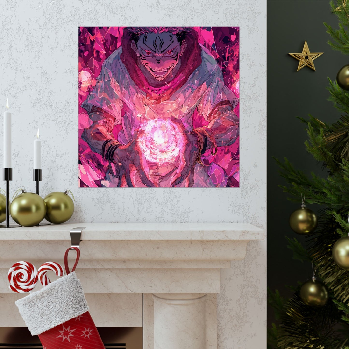 Ryomen Sukuna, Jujutsu Kaisen Anime Matte Vertical Poster Wall Art