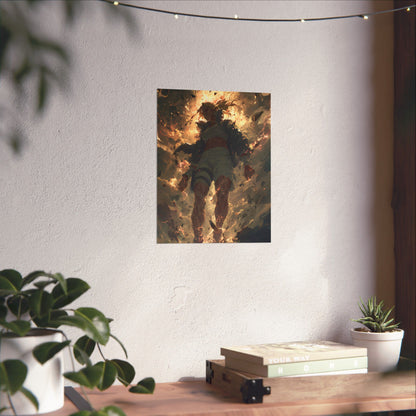 Tsunade Senju, Naruto Shippuden Anime Fan Art Matte Vertical Poster Wall Art