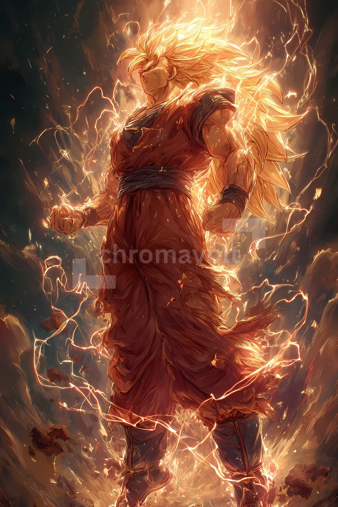 Dragon Ball Anime Posters, Matte Vertical Poster Wall Art 24 in x 36 in