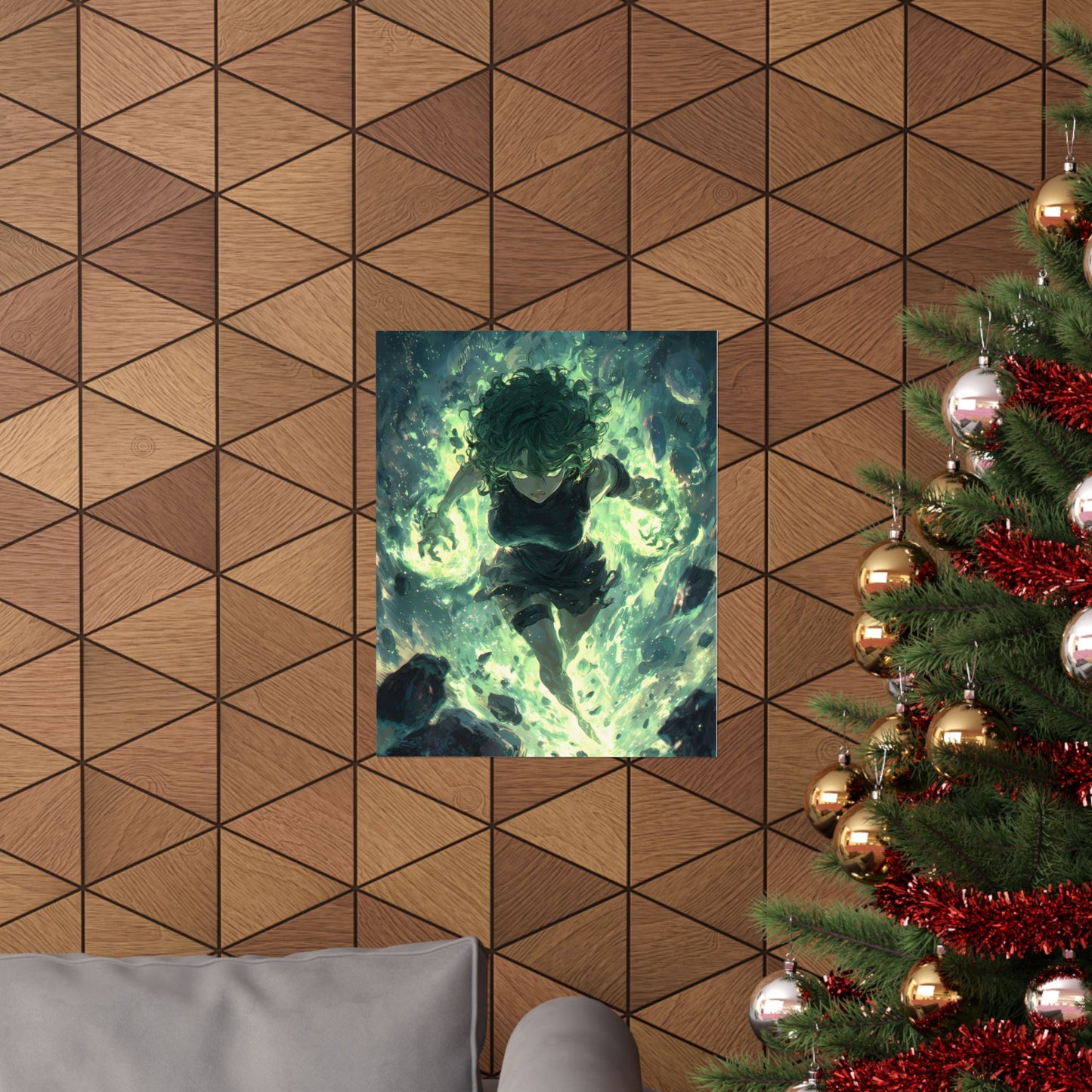 Tornado Of Terror Tatsumaki, One Punch Man Anime Matte Vertical Poster Wall Art