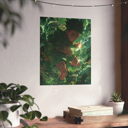 Gon Freecss, Hunter X Hunter Anime Matte Vertical Poster Wall Art