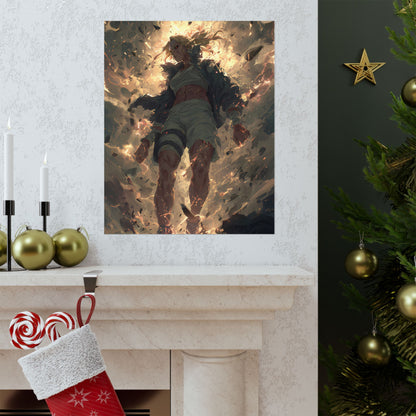 Tsunade Senju, Naruto Shippuden Anime Fan Art Matte Vertical Poster Wall Art