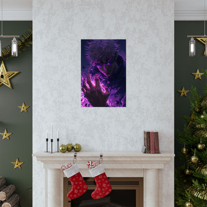 Gojo Satoru, Limitless Power Jujutsu Kaisen Anime Matte Vertical Poster Wall Art