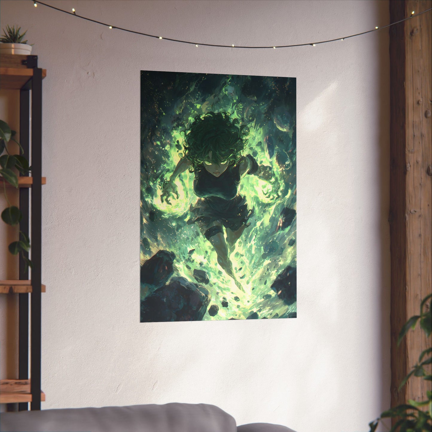 Tornado Of Terror Tatsumaki, One Punch Man Anime Matte Vertical Poster Wall Art