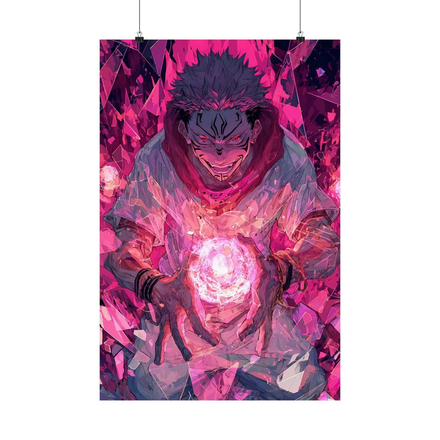 Ryomen Sukuna, Jujutsu Kaisen Anime Matte Vertical Poster Wall Art