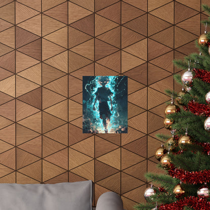 Killua Zoldyck Godspeed, Hunter X Hunter Anime Matte Vertical Poster Wall Art