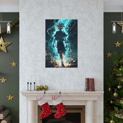 Killua Zoldyck Godspeed, Hunter X Hunter Anime Matte Vertical Poster Wall Art
